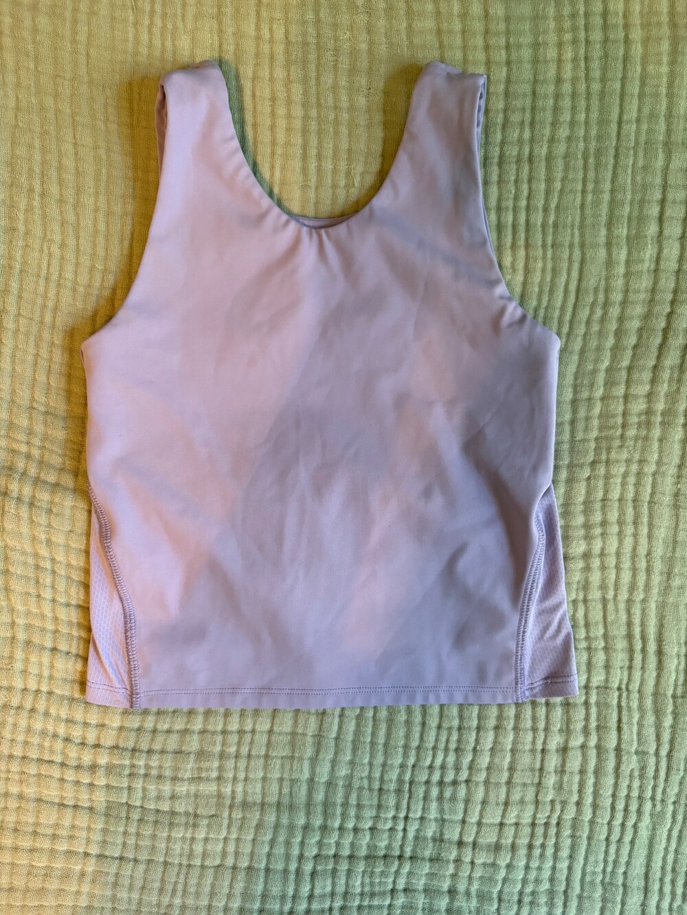 abercrombie kids athletic top 7/8 light lavender sleeveless